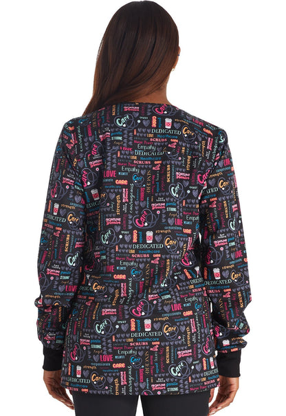 Nurse Power Cherokee Print Warm Up Scrub Jacket CK321 NUPW - Scrubs Select