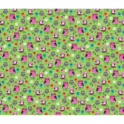 Owl Cherokee Print Mock Wrap Scrub Top CK614 FEAT - Scrubs Select