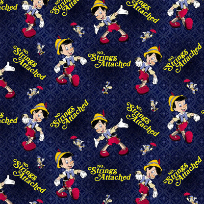 Pinocchio Cherokee Tooniforms Disney Men's V Neck Scrub Top TF740 PINS - Scrubs Select