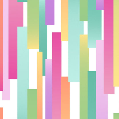 Pop Stripes Med Couture Print V Neck Scrub Top MC632 PPST - Scrubs Select