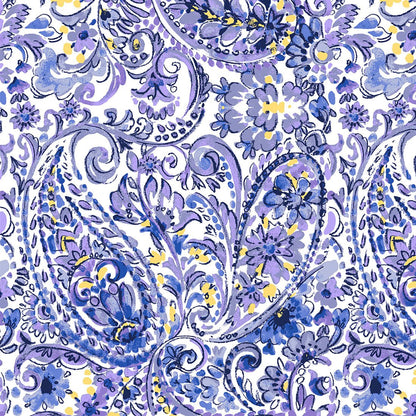 Pretty In Paisley Cherokee Scrubs Print V Neck Top CK856 PYLY - Scrubs Select