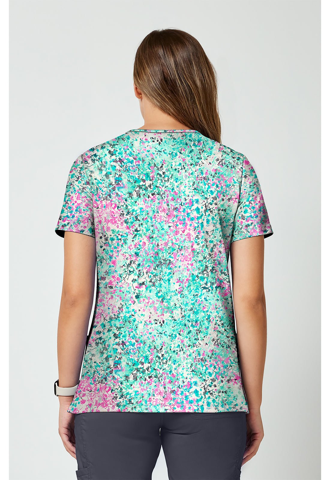 Pretty Rugged Cherokee Achieve V-Neck Scrub Top CK00010 PRTR - Scrubs Select
