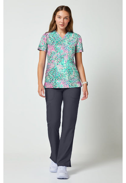 Pretty Rugged Cherokee Achieve V-Neck Scrub Top CK00010 PRTR - Scrubs Select