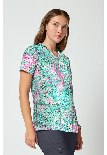 Pretty Rugged Cherokee Achieve V-Neck Scrub Top CK00010 PRTR - Scrubs Select