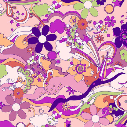 Retro Kitch Med Couture Print V Neck Scrub Top MC8564 RTKC - Scrubs Select