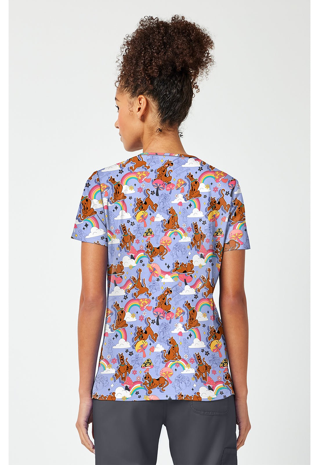 Scooby Doo Tooniforms Licensed V Neck Scrub Top TF796 SDGA - Scrubs Select