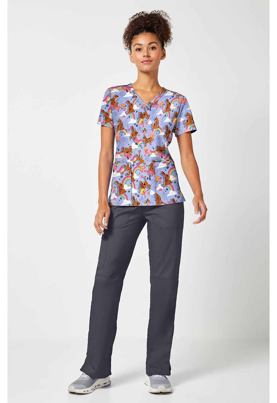Scooby Doo Tooniforms Licensed V Neck Scrub Top TF796 SDGA - Scrubs Select