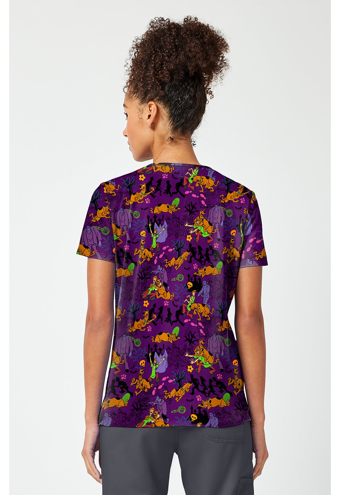 Scooby Doo Tooniforms Licensed V Neck Scrub Top TF796 SDHC - Scrubs Select