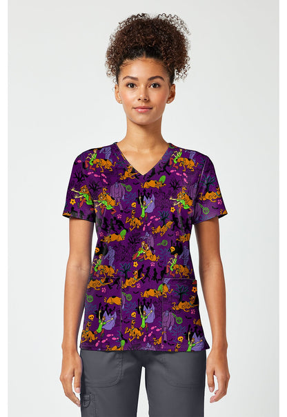Scooby Doo Tooniforms Licensed V Neck Scrub Top TF796 SDHC - Scrubs Select