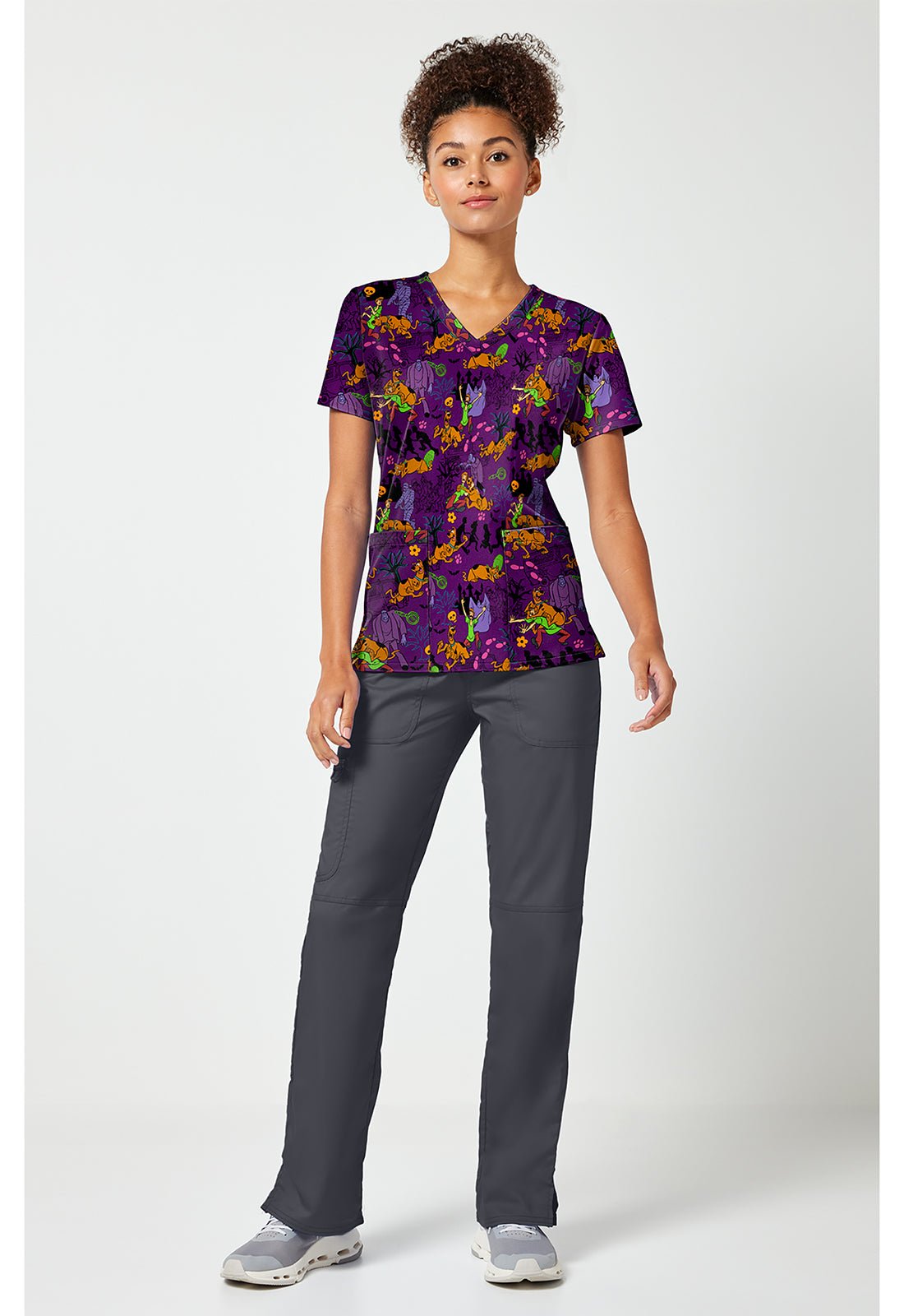 Scooby Doo Tooniforms Licensed V Neck Scrub Top TF796 SDHC - Scrubs Select