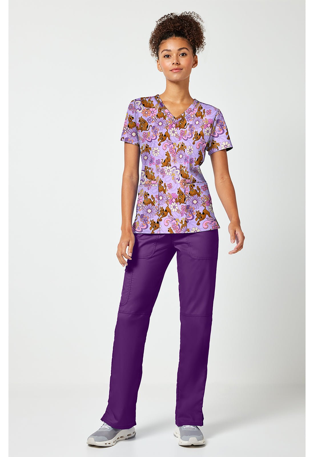 Scooby Doo Tooniforms Licensed V Neck Scrub Top TF796 SDYG - Scrubs Select