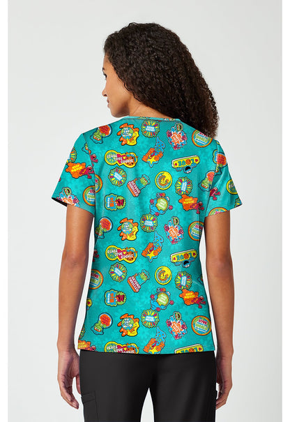 Sesame Street Tooniforms Licensed V Neck Scrub Top TF797 SWDY - Scrubs Select