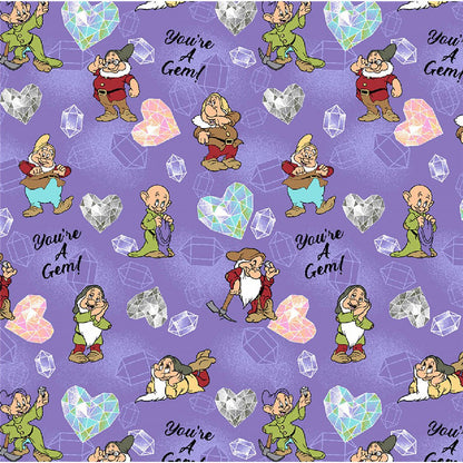 Seven Dwarves Tooniforms Licensed Disney Snow White V Neck Scrub Top TF796 GUYG - Scrubs Select