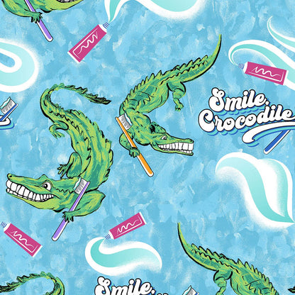 Smile Crocodile Cherokee Print Dental V - Neck Scrub Top CK856 SLCI - Scrubs Select