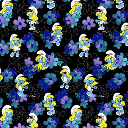 Smurfs Cherokee Licensed IMPS V Neck Scrub Top TF796 SMBS - Scrubs Select