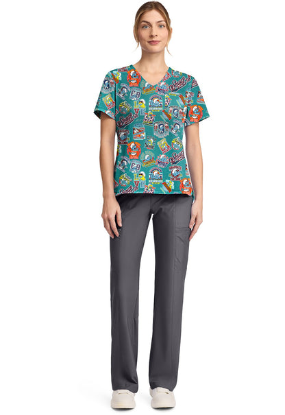 Smurfs Tooniforms Licensed V Neck Scrub Top TF797 SMCS - Scrubs Select