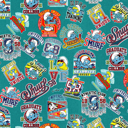 Smurfs Tooniforms Licensed V Neck Scrub Top TF797 SMCS - Scrubs Select