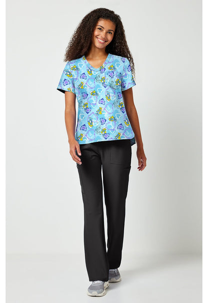 Smurfs Tooniforms Licensed V Neck Scrub Top TF797 SMSV - Scrubs Select