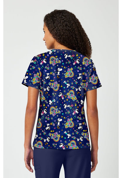 Snoopy Tooniforms Licensed Peanuts V Neck Scrub Top TF797 PNZL - Scrubs Select