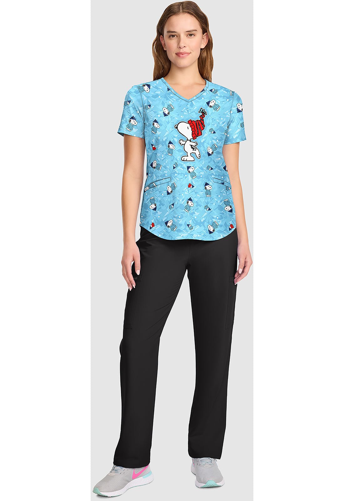 Snoopy Tooniforms Peanuts V Neck Scrub Top TF737 PNON - Scrubs Select