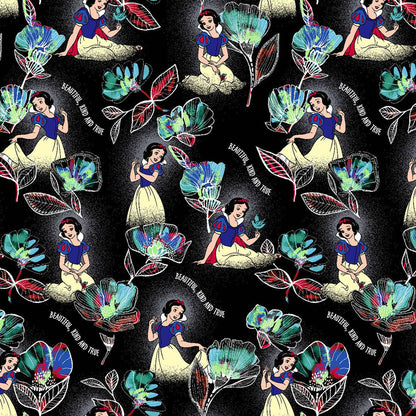 Snow White Tooniforms Licensed Disney V Neck Scrub Top TF737 PRKT - Scrubs Select