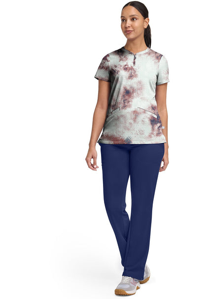 Soft Fractures Healing Hands Ivy Print Scrub V Neck Top HH907 SFFA - Scrubs Select