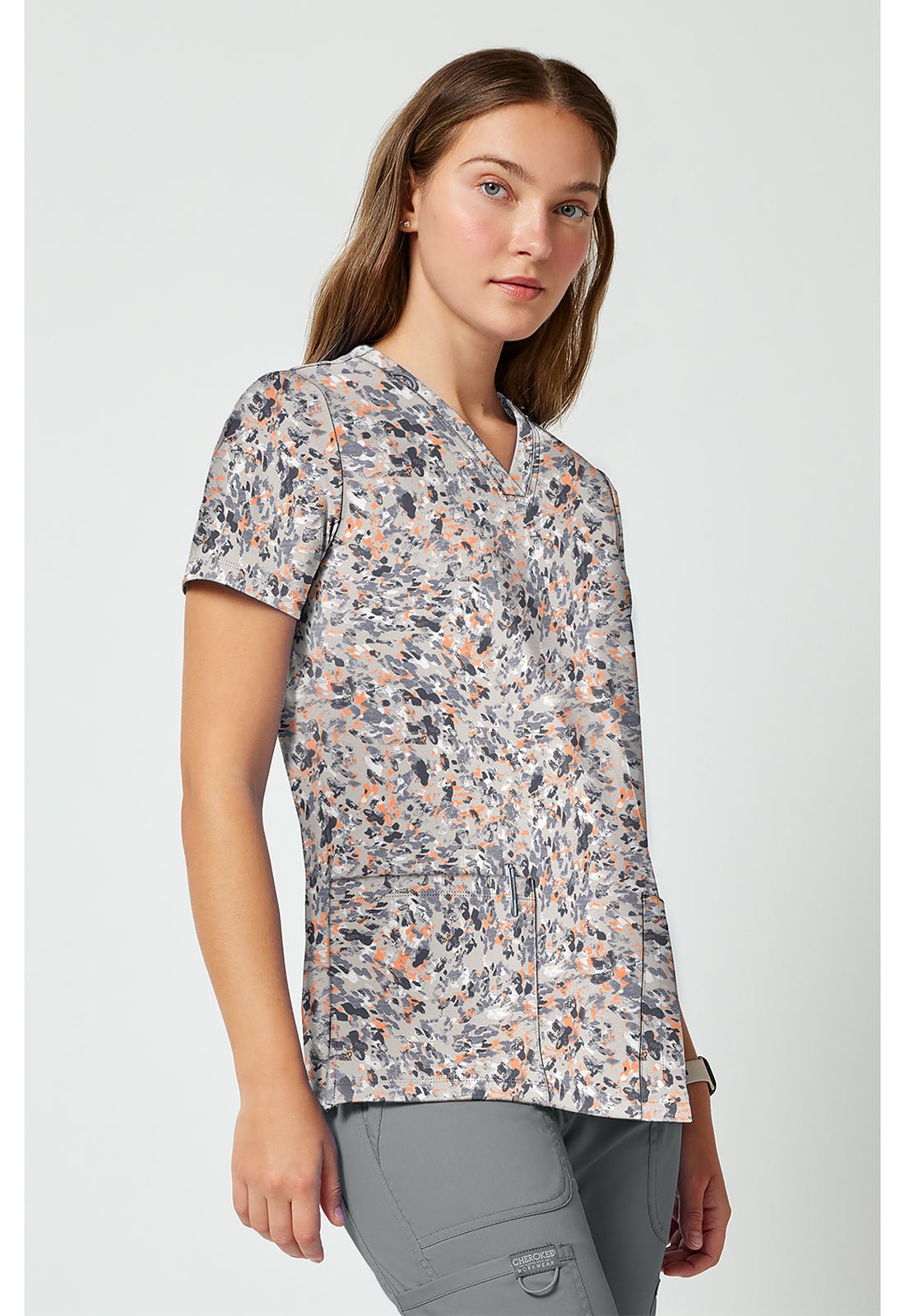Softest Skin Cherokee Achieve Scrubs V Neck Top CK00010 SFSK - Scrubs Select