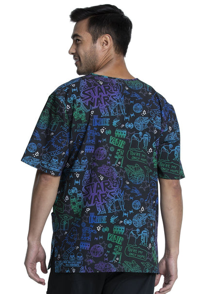 Star Wars Tooniforms Unisex V - Neck Scrub Top TF606 SRLY - Scrubs Select