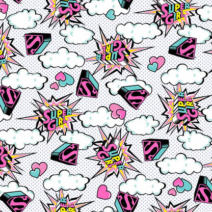 Supergirl Tooniforms Licensed DC Comics V Neck Scrub Top TF797 DMBB - Scrubs Select