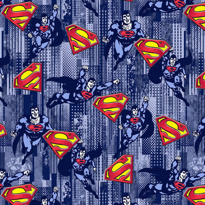 Superman Cherokee Tooniforms DC Men's V Neck Scrub Top TF788 DMMF - Scrubs Select