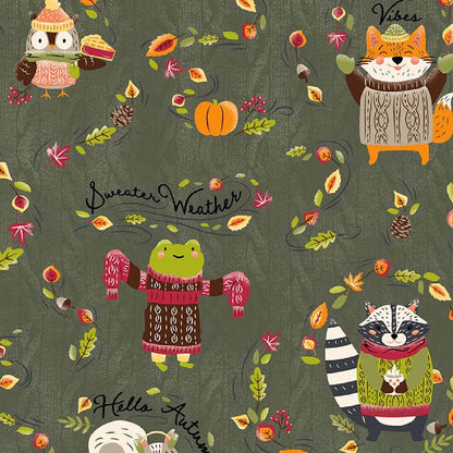 Sweater Weather Cherokee Print V - Neck Scrub Top CK856 STWR - Scrubs Select