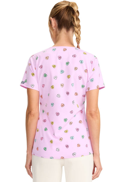 Sweet Talker Med Couture Print V Neck Scrub Top MC632 STKR - Scrubs Select