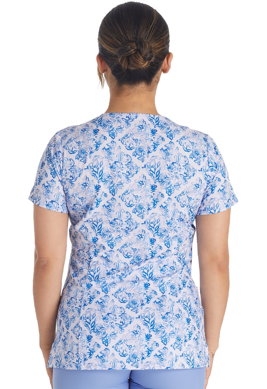 Texture Tiles Dickies Print V Neck Scrub Top DK616 TTXT - Scrubs Select