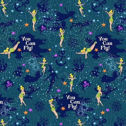 Tinker Bell Tooniforms Licensed Disney V Neck Scrub Top TF796 TBYM - Scrubs Select