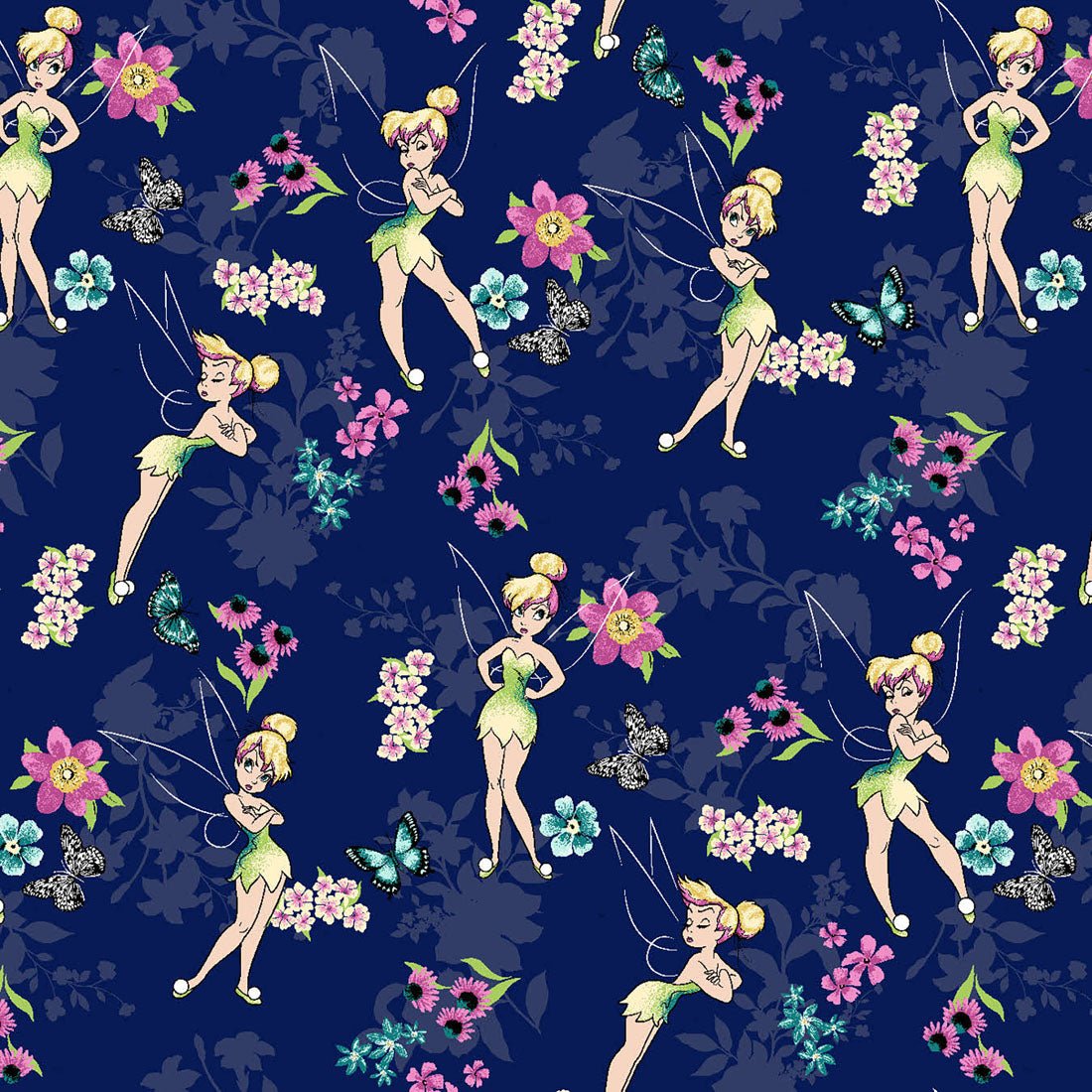 Tinker Bell Tooniforms Peter Pan Disney V Neck Scrub Top TF797 TBJD - Scrubs Select