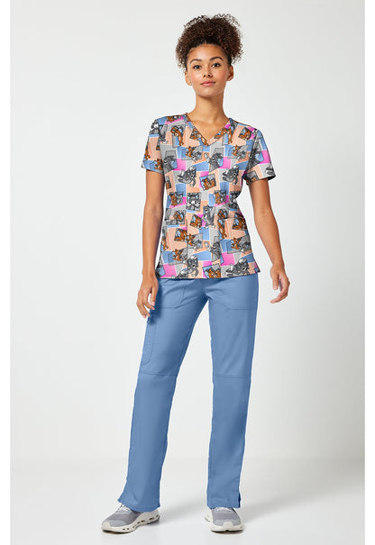Tom and Jerry Tooniforms Licensed Warner Bros V Neck Scrub Top TF796 TJTT - Scrubs Select