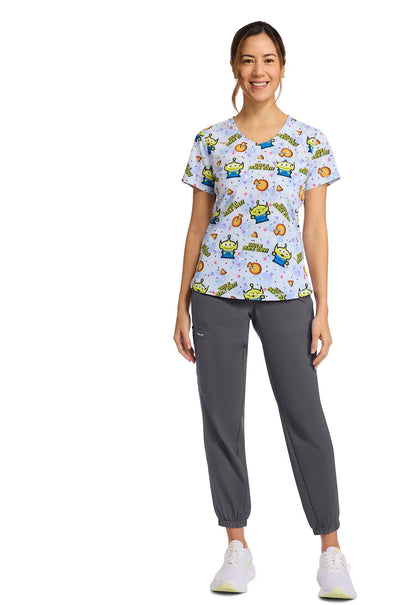Toy Story Tooniforms Disney Rounded V Neck Scrub Top TF786 TSHA - Scrubs Select