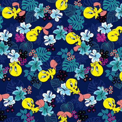 Tweety Bird Tooniforms Licensed Looney Tunes V Neck Scrub Top TF797 LTPW - Scrubs Select
