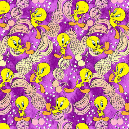 Tweety Tooniforms Licensed Looney Tunes V Neck Scrub Top TF797 LTPD - Scrubs Select