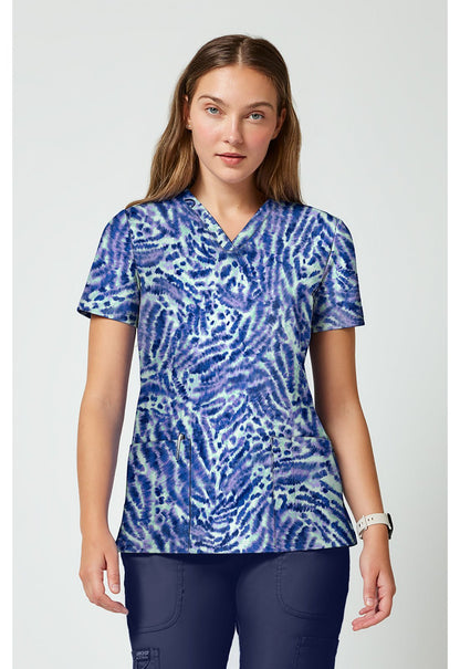 Twirled Tiger Cherokee Achieve V-Neck Scrub Top CK00010 TWTI - Scrubs Select