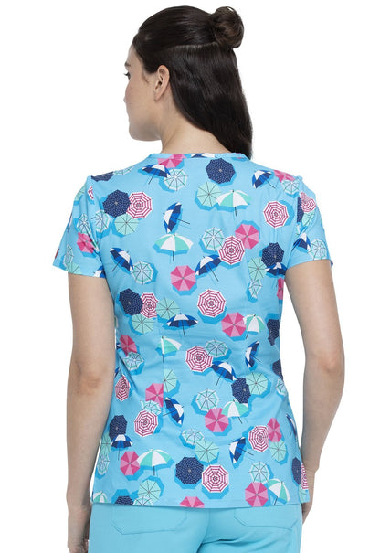 Umbrella Dickies Print V Neck Scrub Top DK700 MESH - Scrubs Select