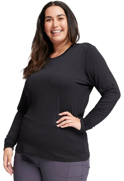 Underscrub Cherokee Infinity Knit Tee CK782 in Black, Grey, Navy, White - Scrubs Select