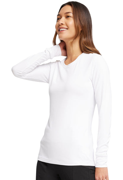 Underscrub Cherokee Infinity Knit Tee CK782 in Black, Grey, Navy, White - Scrubs Select