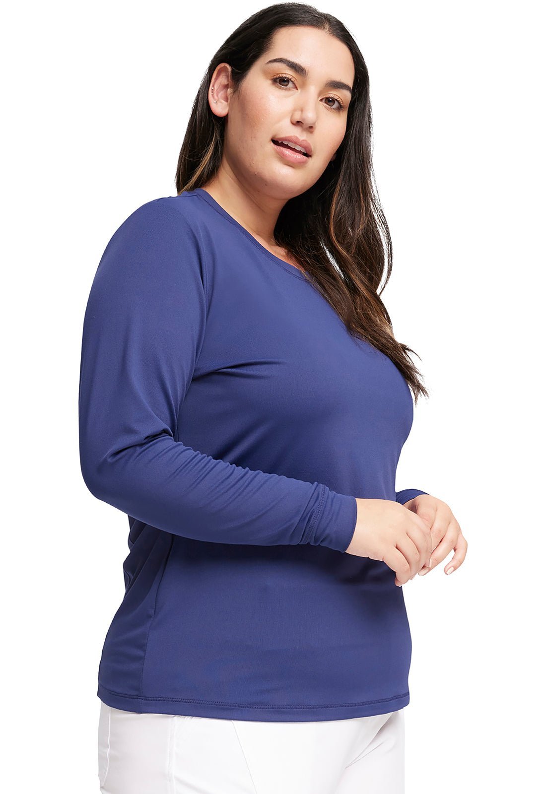 Underscrub Cherokee Infinity Knit Tee CK782 in Black, Grey, Navy, White - Scrubs Select