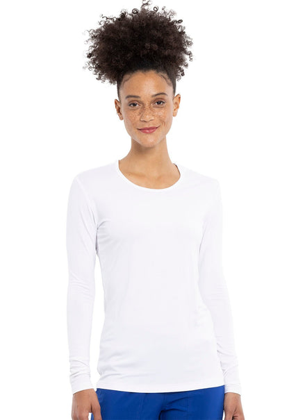 Underscrub Cherokee WW Original Knit Tee 4881 in Black, Navy, Pewter, Royal, White - Scrubs Select
