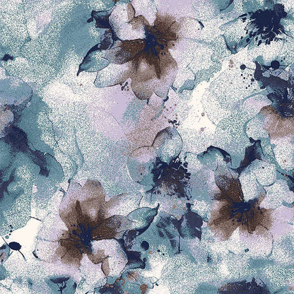 Underwater Blooms Healing Hands Amanda Print Scrub V Neck Top HH911 UWBM - Scrubs Select