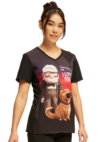 UP Tooniforms Licensed Disney V Neck Scrub Top TF627 UPDD - Scrubs Select