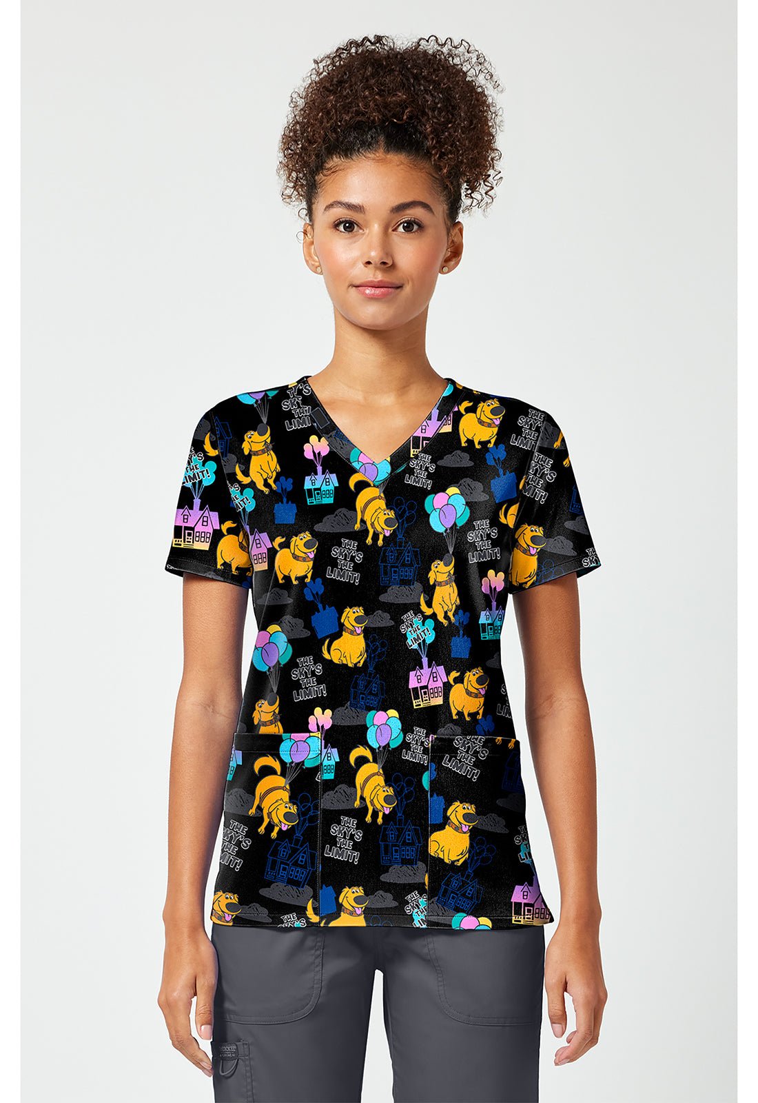 UP! Tooniforms Licensed Disney V Neck Scrub Top TF796 UPDU - Scrubs Select