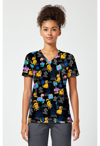 UP! Tooniforms Licensed Disney V Neck Scrub Top TF796 UPDU - Scrubs Select
