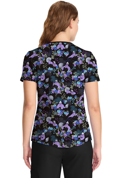 Ursula Tooniforms Disney Little Mermaid V Neck Top TF783 VIUE - Scrubs Select